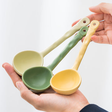 Porcelain Long Handle Spoon Soup Spoon