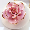 Ceramics Storage Jar, Hand-Painted Gold, Home Jewelry Box, Storage Box, Candlestick, Ornaments