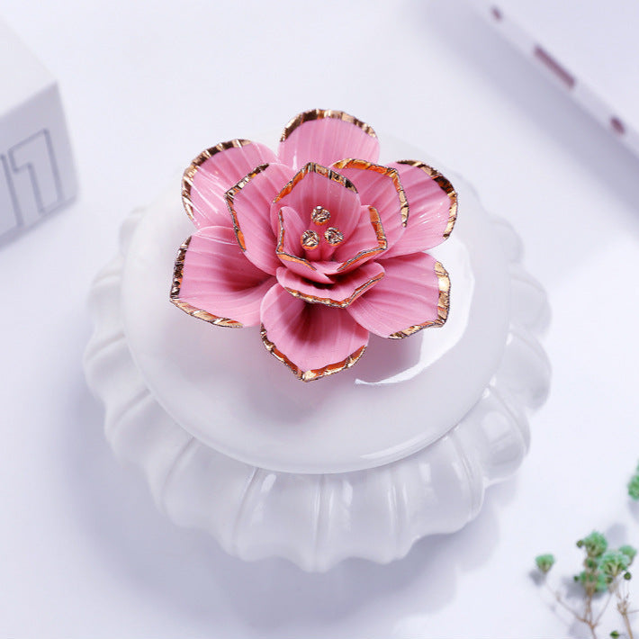 Ceramics Storage Jar, Hand-Painted Gold, Home Jewelry Box, Storage Box, Candlestick, Ornaments
