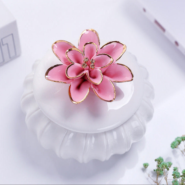 Ceramics Storage Jar, Hand-Painted Gold, Home Jewelry Box, Storage Box, Candlestick, Ornaments