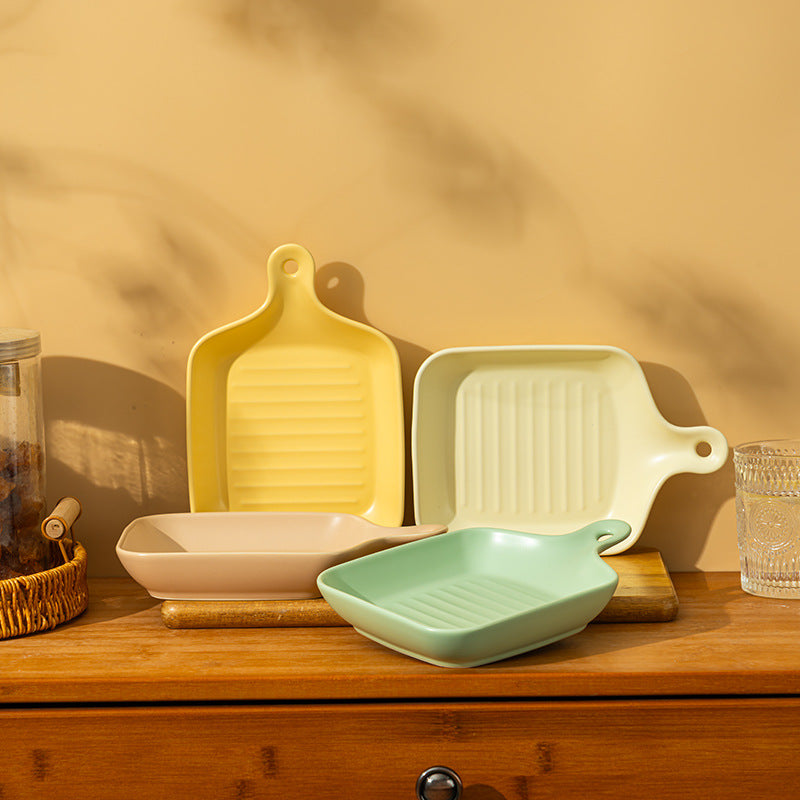 Ceramic Tableware Oven Baking Tray Cute Breakfast Plate