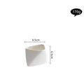 Porcelain Folded Edge French Fries Chips Cup