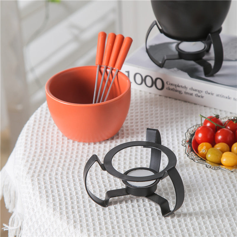 Ceramic Cheese Fondue, Cheese Melting Pot, Ice Cream Fire Boiler, European Cheese Pot, Chocolate Fondue