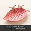 Birds dessert plates, ceramic jewelry storage plates, soap dishes