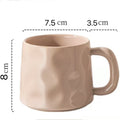 Colorful Hammered Pattern Mug Ceramic Cup without Decal