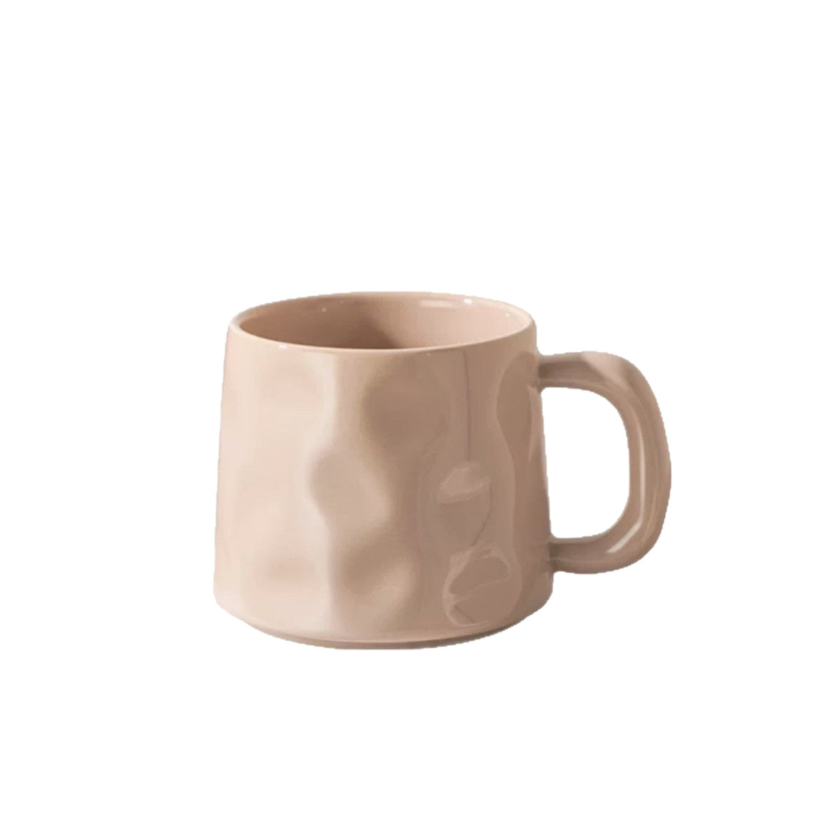 Colorful Hammered Pattern Mug Ceramic Cup without Decal