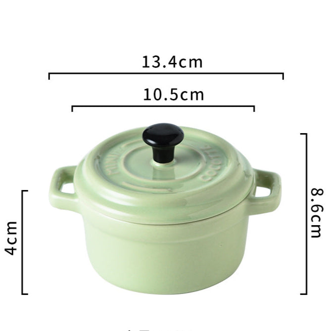 Mini Casserole Ceramic Bowl 