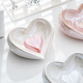 Home Drainage, Pearl Glaze Heart-Shaped Soap Box, Soap Box, Soap Box, Jewelry Plate