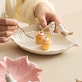 Birds dessert plates, ceramic jewelry storage plates, soap dishes