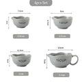 Minimalist Ceramic Measuring Cup Set