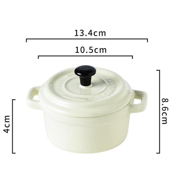 Mini Casserole Ceramic Bowl 