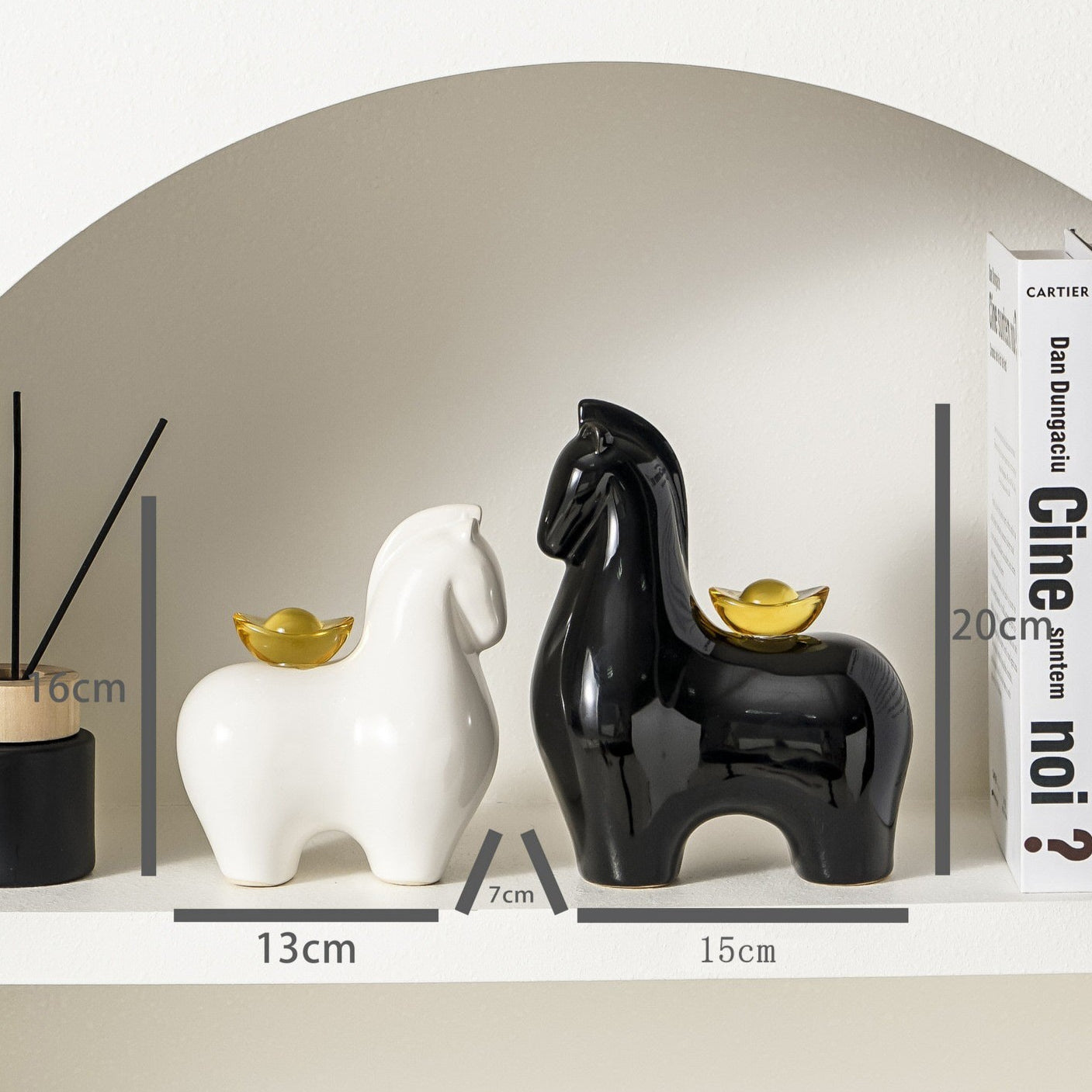 Horse Ceramic Home Decor Money Ride(Right) Away