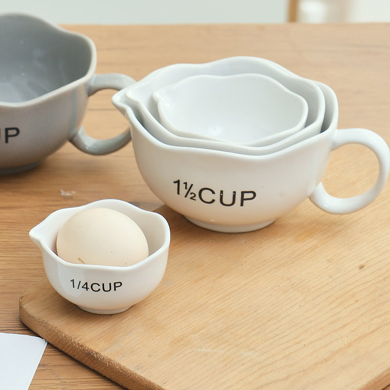 Minimalist Ceramic Measuring Cup Set
