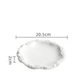  Porcelain Flat Plate Shallow Plate Hotel Tableware 
