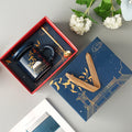 Temperature Sensitive Color-Changing Ceramic Mug Gift Box, Mug With Lid And Spoon