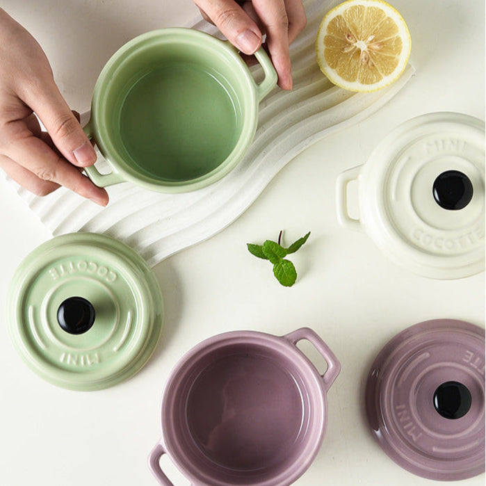 Mini Casserole Ceramic Bowl 