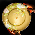 High-end Chinese Style Gold-rimmed Bone China Tableware Set dinnerware set