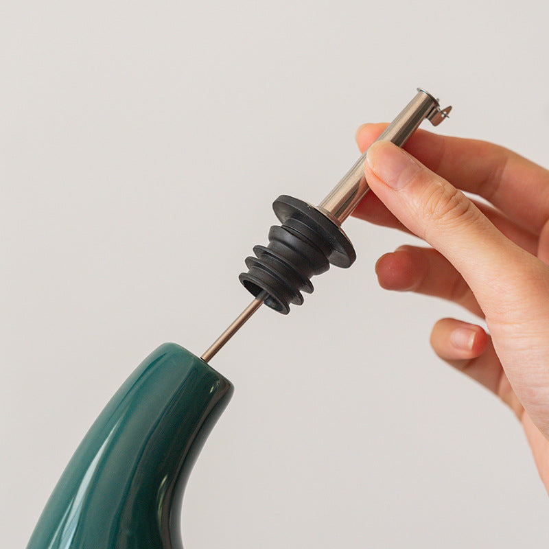 Ergonomic Design Ceramic Oil and Vinegar Bottle