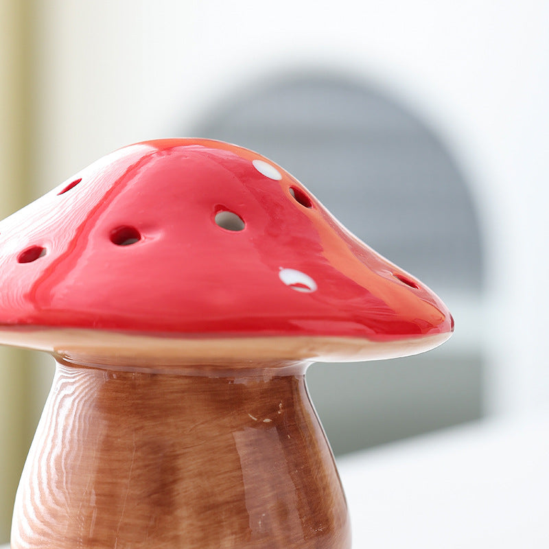 Glowing Mushroom Night Light Creative Bedroom Bedside Light Ins Vibe Ceramic Ornaments For Birthday Gift Items