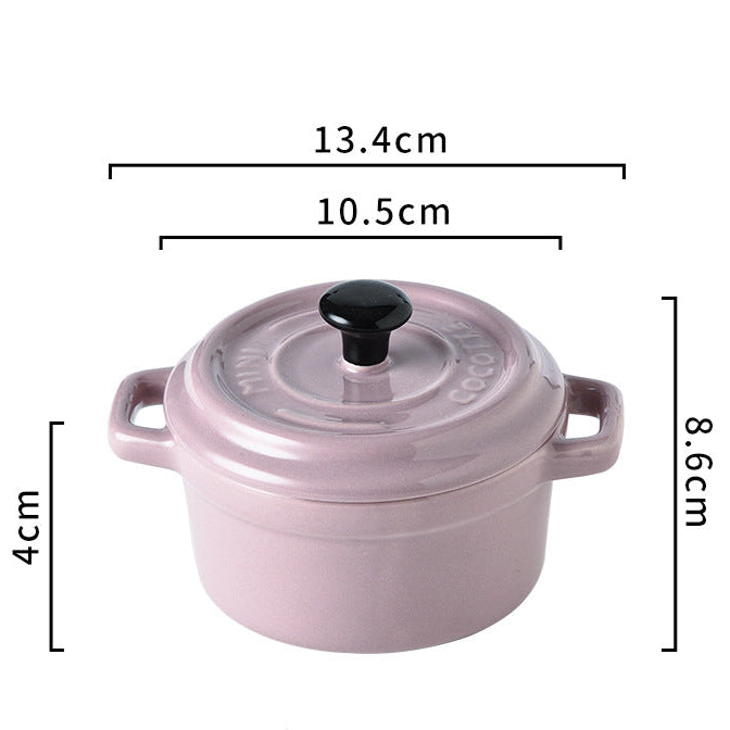 Mini Casserole Ceramic Bowl 