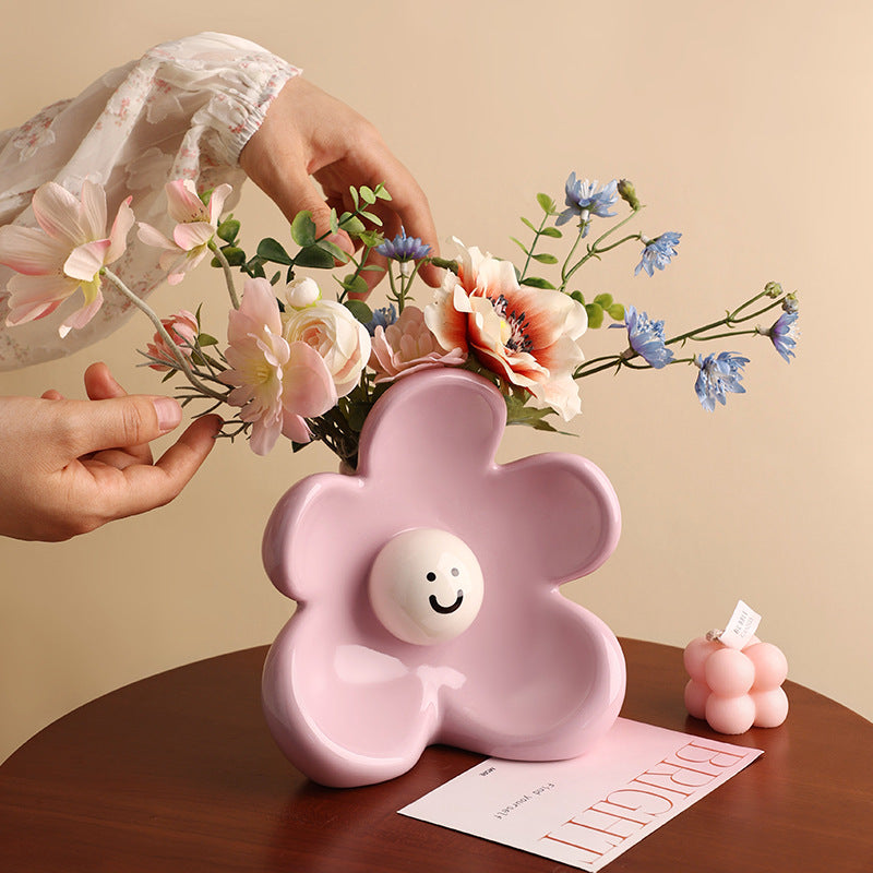 Ceramics Vase Creative Decoration Flower Ornaments