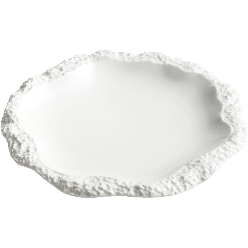  Porcelain Flat Plate Shallow Plate Hotel Tableware 