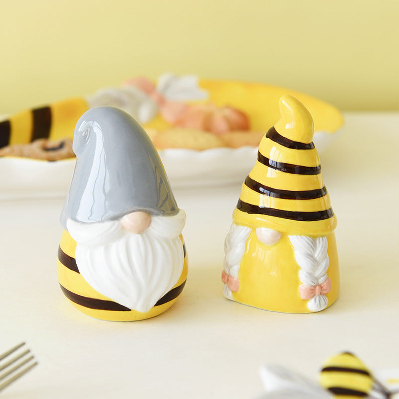 Ceramic Bee Fairy Salt and Pepper Shaker