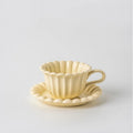 Palace Embossed Style Afternoon Tea Ceramic Coffee Cups