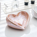 Home Drainage, Pearl Glaze Heart-Shaped Soap Box, Soap Box, Soap Box, Jewelry Plate