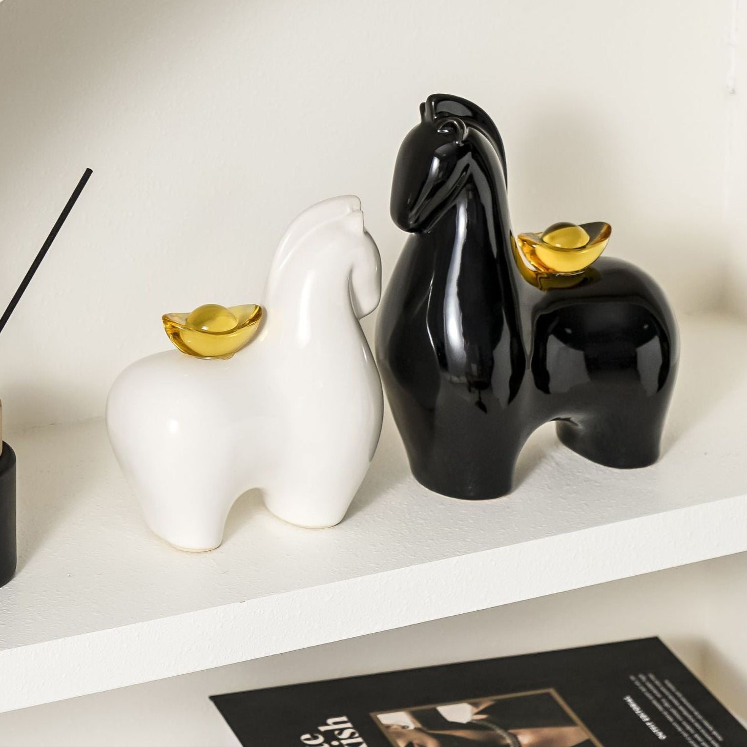 Horse Ceramic Home Decor Money Ride(Right) Away