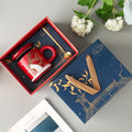 Temperature Sensitive Color-Changing Ceramic Mug Gift Box, Mug With Lid And Spoon