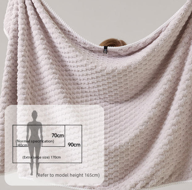Cloud Velvet Soft Absorbent Fast Drying Coral Velvet Bath Towel Enlarged Towel Bath