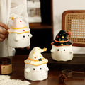 High Value Mug Cute Water Cup With Lid Halloween Gift Cartoon Ghost Ceramic Mug