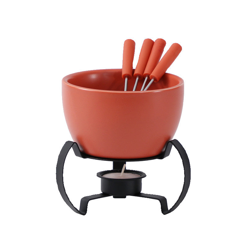 Ceramic Cheese Fondue, Cheese Melting Pot, Ice Cream Fire Boiler, European Cheese Pot, Chocolate Fondue