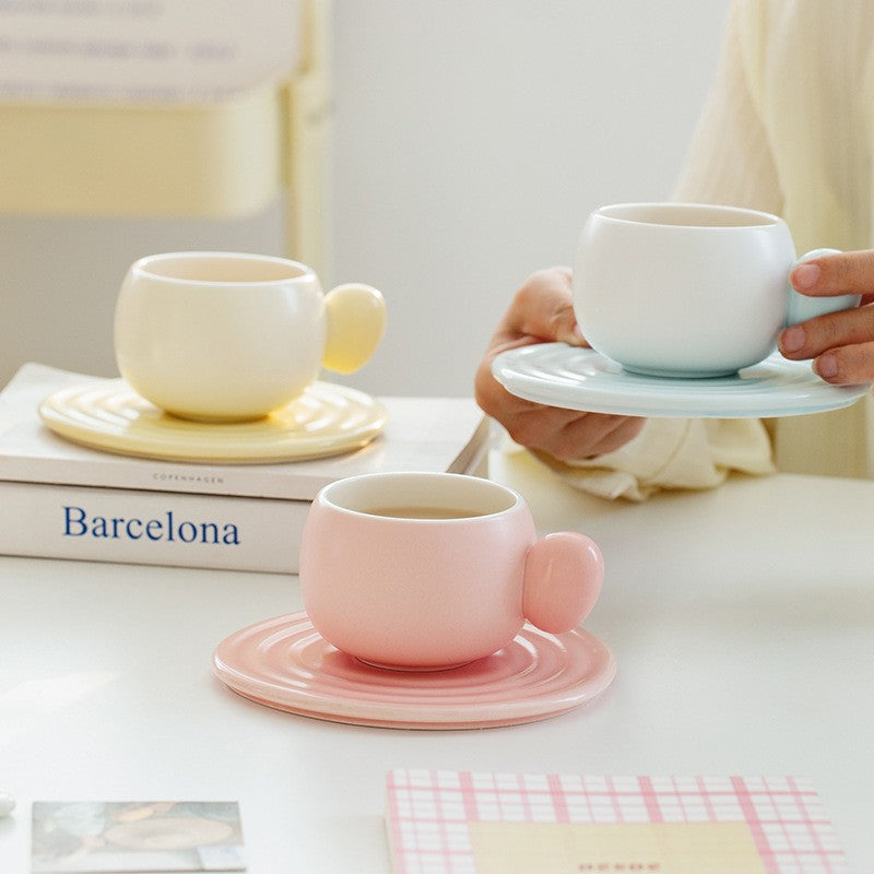 Ins Style Coffee Cup Ceramic, Modern Simplicity, Cream Style