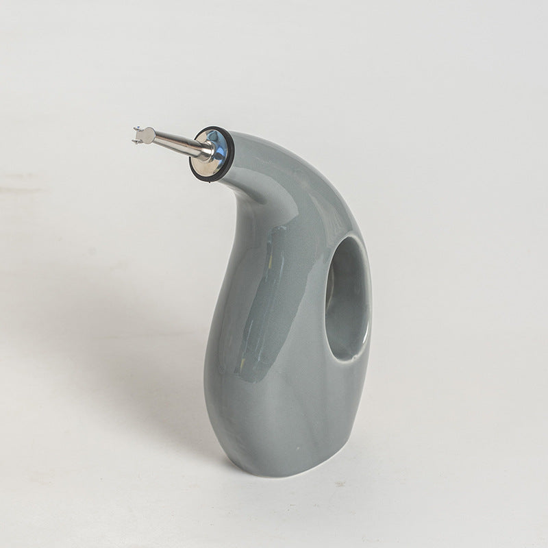 Ergonomic Design Ceramic Oil and Vinegar Bottle