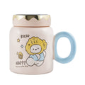 Creative Cartoon Bear Ceramic Mug Office Mug With Lid