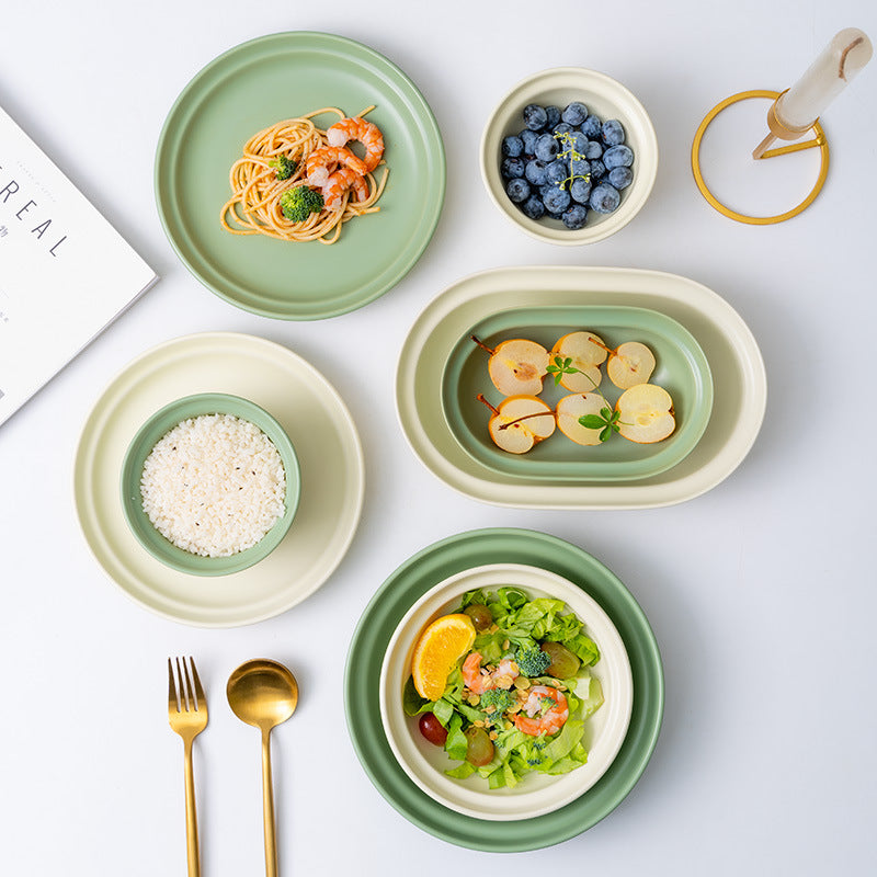 Morandi Color Simple Ceramic Tableware