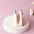 Ceramic Napkin Holder Knitted Embossed Pattern
