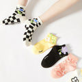 Women's Socks Tide Socks Cute Cartoon Flowers Tulip Women's Cotton Ankle Socks