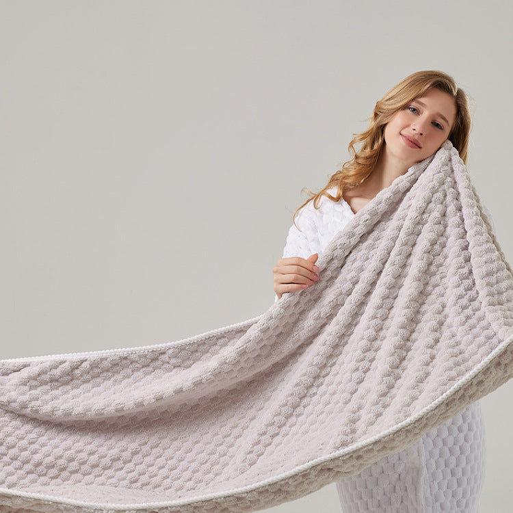Cloud Velvet Soft Absorbent Fast Drying Coral Velvet Bath Towel Enlarged Towel Bath
