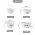 Minimalist Ceramic Measuring Cup Set