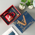 Temperature Sensitive Color-Changing Ceramic Mug Gift Box, Mug With Lid And Spoon