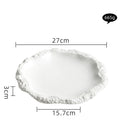  Porcelain Flat Plate Shallow Plate Hotel Tableware 
