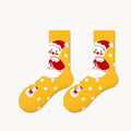 Deer Christmas Crew Socks Gift Box Medium Tube Cotton Socks Male And Female Couple Autumn And Winter Cartoon Cute Christmas Gift