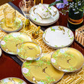 High-end Chinese Style Gold-rimmed Bone China Tableware Set dinnerware set
