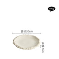  Porcelain Flat Plate Shallow Plate Hotel Tableware 