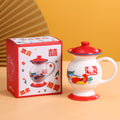 60s-70s Traditional Chinese Design Creative Funny Ceramic Mugs