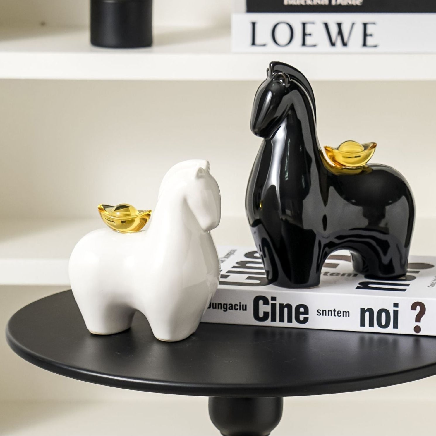 Horse Ceramic Home Decor Money Ride(Right) Away