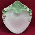 Popular Strawberry Series Embossed Ceramic Tableware, Rice Bowl, Soup Plate, Dumpling Plate, Salad Bowl, Dim Sum Plate